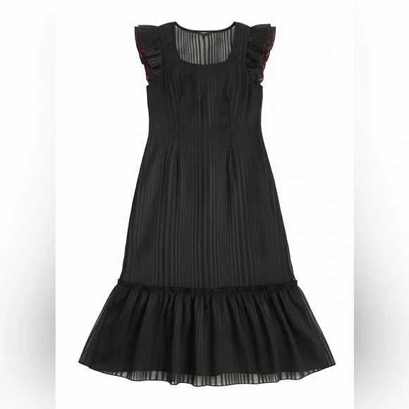 Not So Serious by Pallavi Mohan Black Embroidered Maxi Dress - Size 8 - Picture 6 of 10